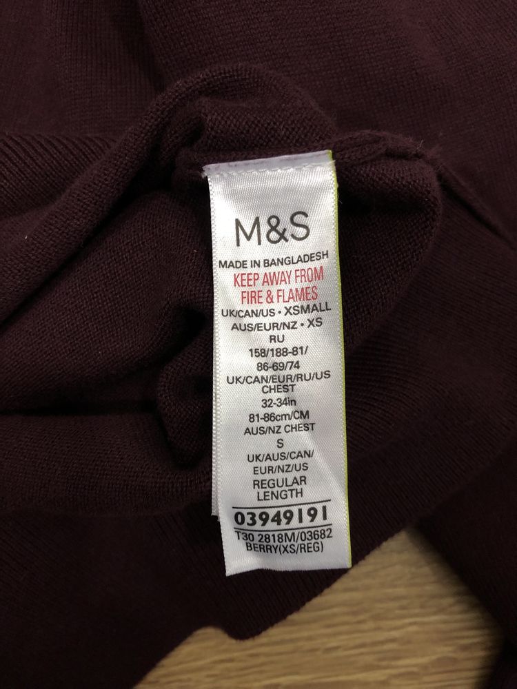 Marks & Spencer Fine Pure Cotton roz. XS damski sweter