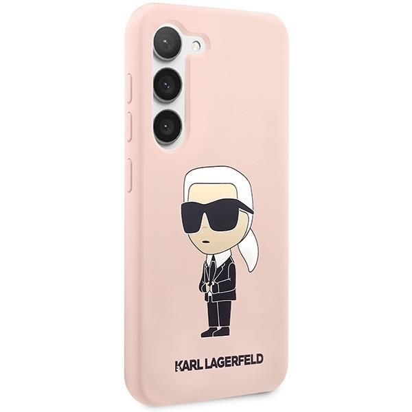 Etui Karl Lagerfeld Klhcs23Ssnikbcp S23 S911 Różowe Silicone Ikonik