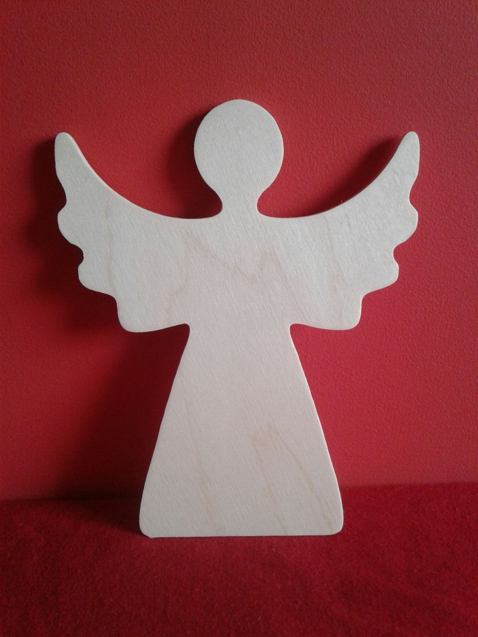 Anioł, aniołek, decoupage, drewno, dekoracja, ozdoba, zawieszka