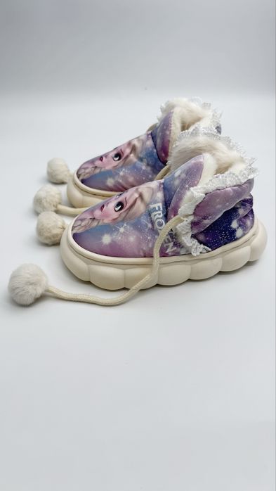 Домашні капці, тапки, топочки, дитяче взуття, frozen, Ельза, 18см