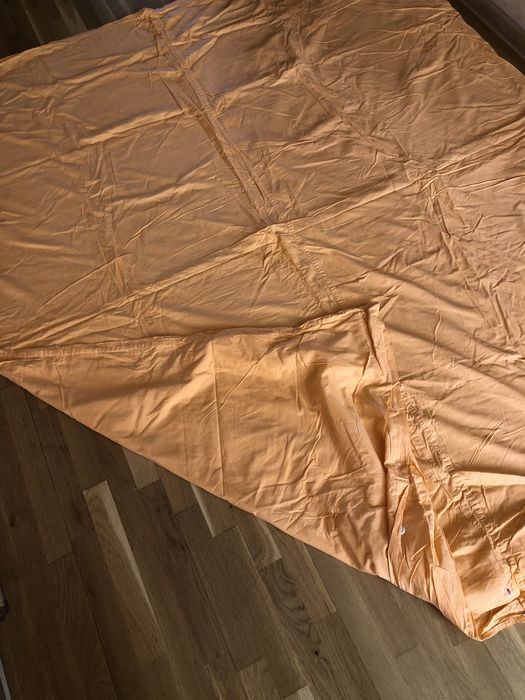 Підодіяльник розмір 175*200 см на двохспальну ковдру постіль оранжевий