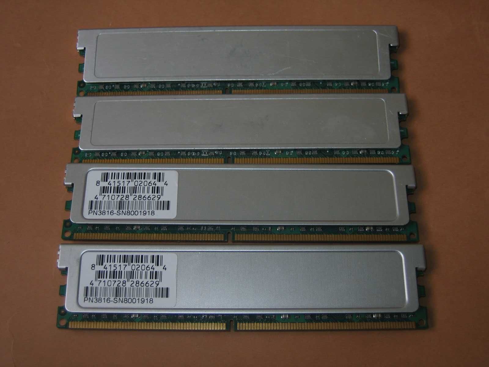 4Gb 1GbX4 GEIL - DDR2-800
CL=5-5-5-15
PC2-6400
