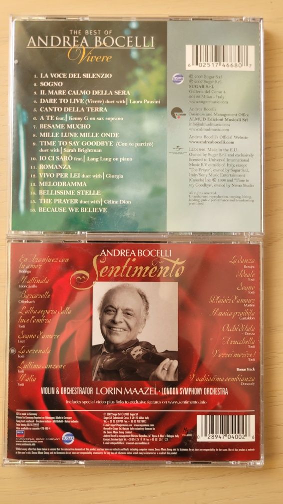 Andrea Bocelli - płyty