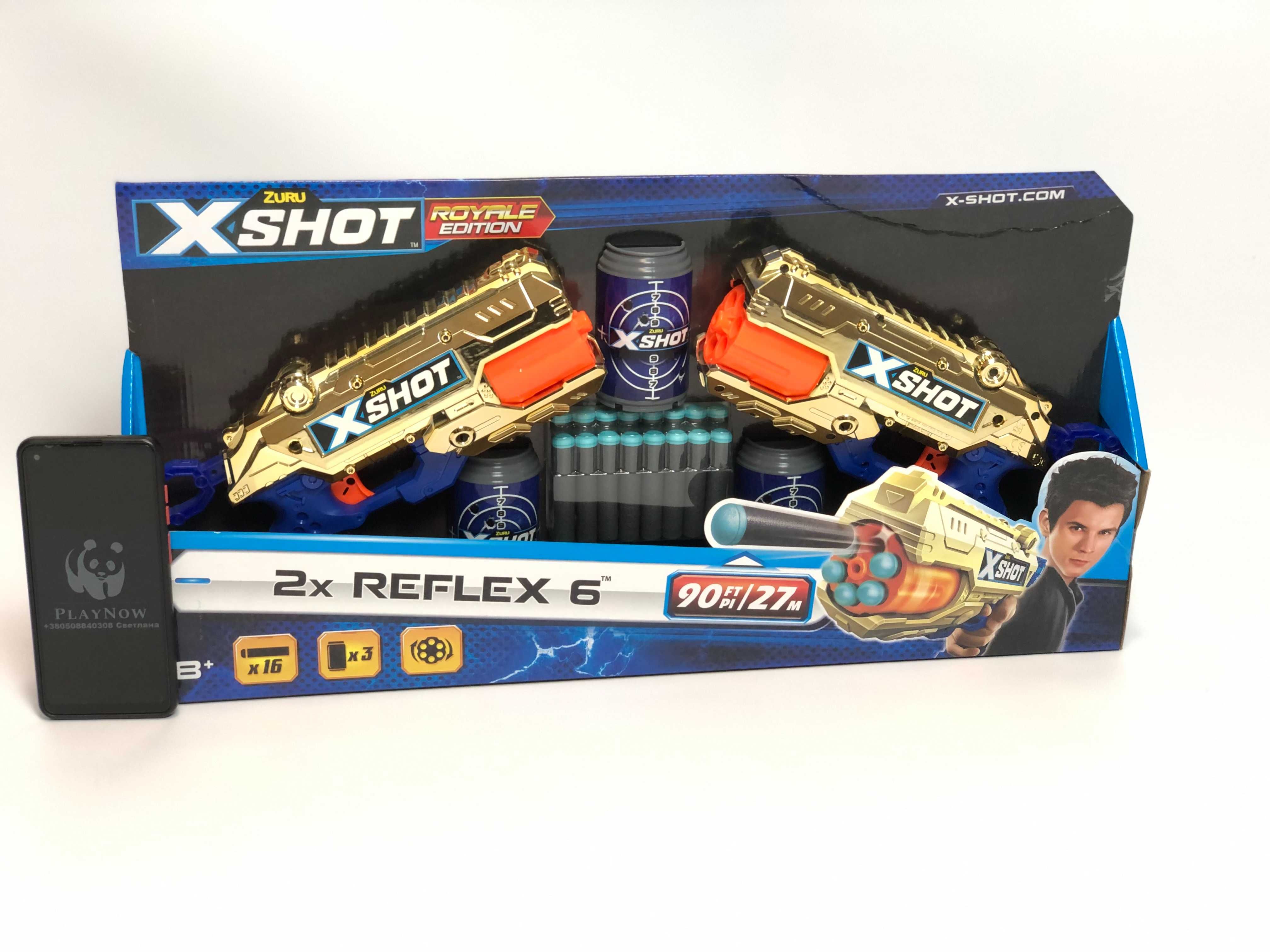Набор 2 шт Скорострельный бластер Zuru Excel Reflex 6 Double *