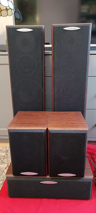 Zestaw kina domowego kolumny Quadral Quintas wzmacniacz Onkyo