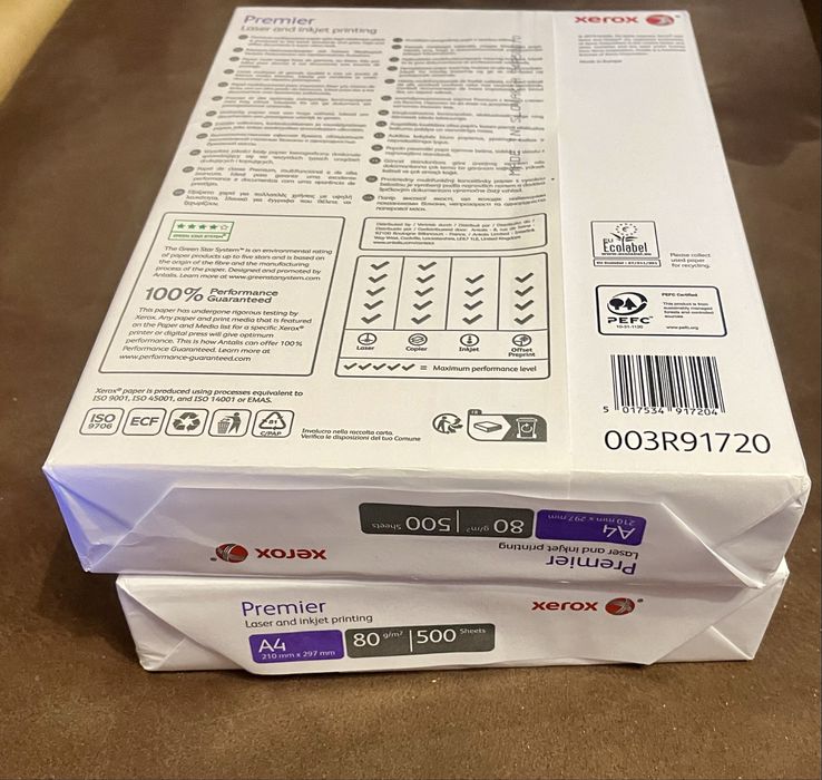 Бумага А4 Xerox Premier 80 gsm