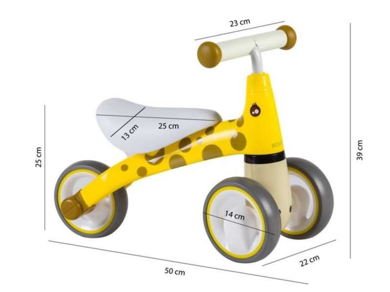 Rowerek biegowy "Żyrafa" Ecotoys # LB1603 YELLOW