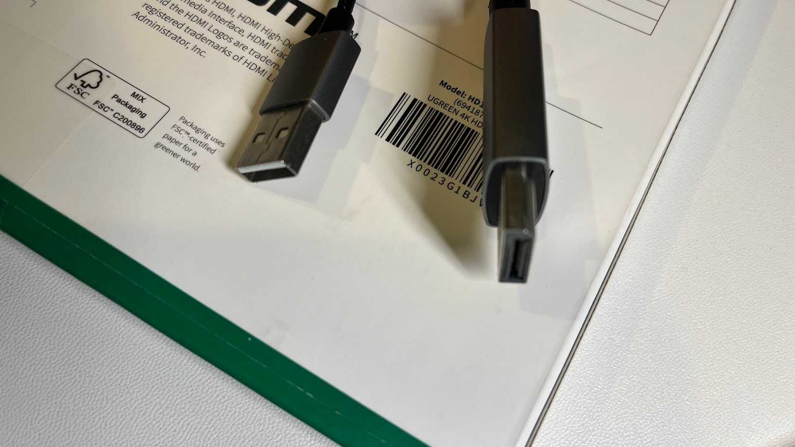 UGREEN aktywny adapter HDMI→DisplayPort 4K-60 USB‑powered