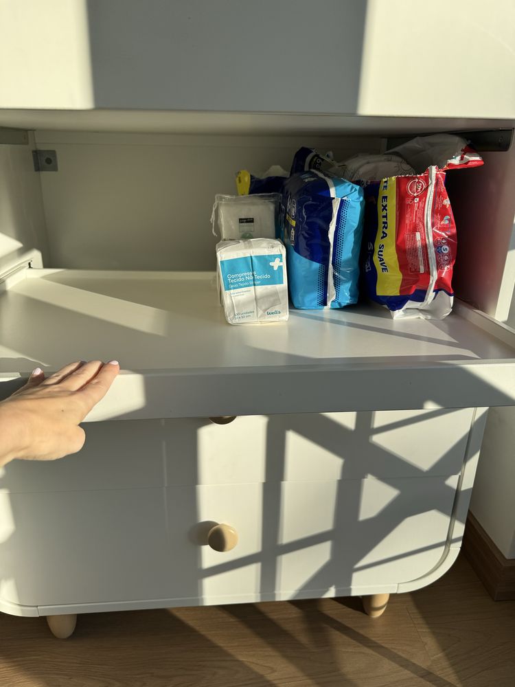 Cama berço bebé + trocador IKEA