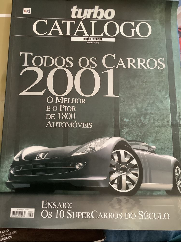 Revistas Turbo dos anos 2000/2001 e 2019