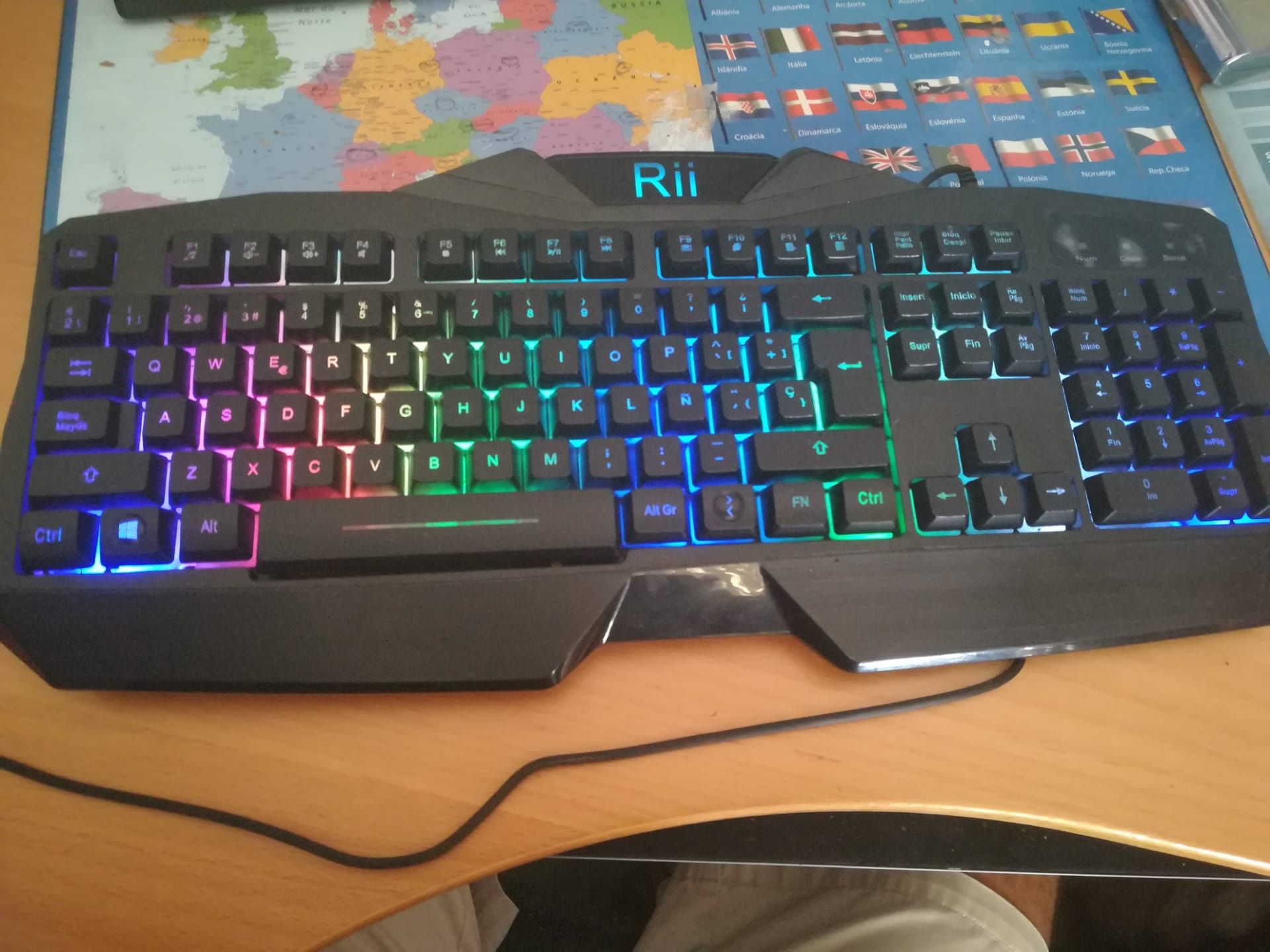 Teclado gaming Rii RGB