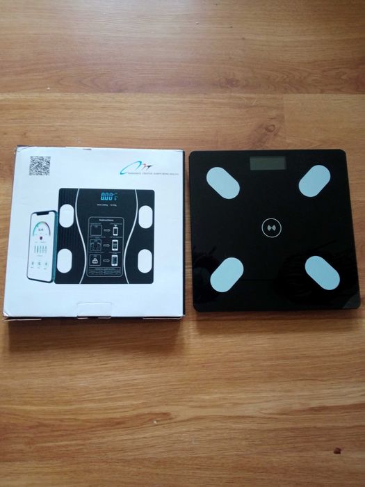 Waga bluetooth łazienkowa na baterie paluszki wiele funkcji NOWA