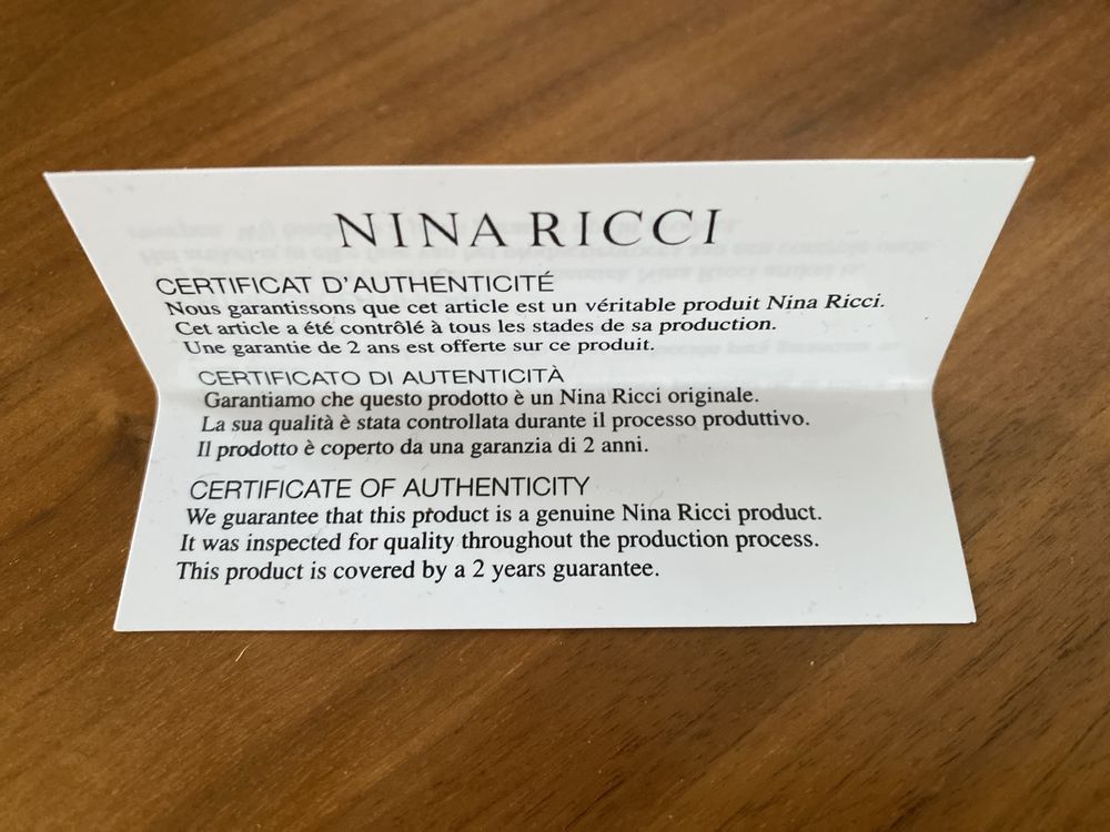 Pióro wieczne marki Nina Ricci Ciselé Chrome