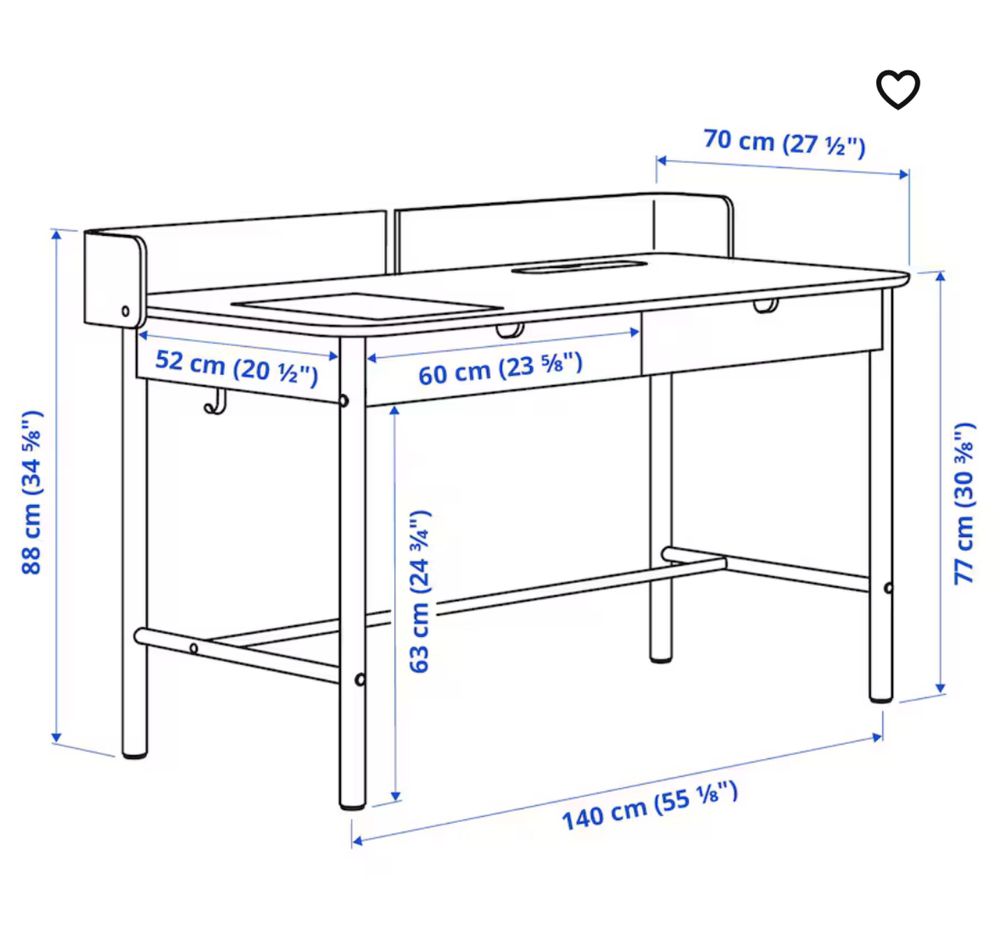 Secretária Ridspo Ikea