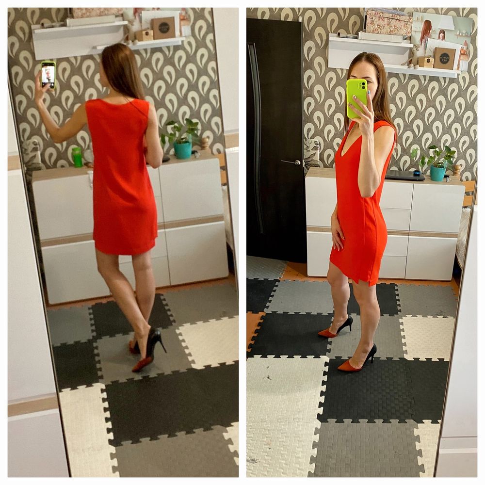 Платье красное ZARA 42-44р. Червоне плаття  42-44р.