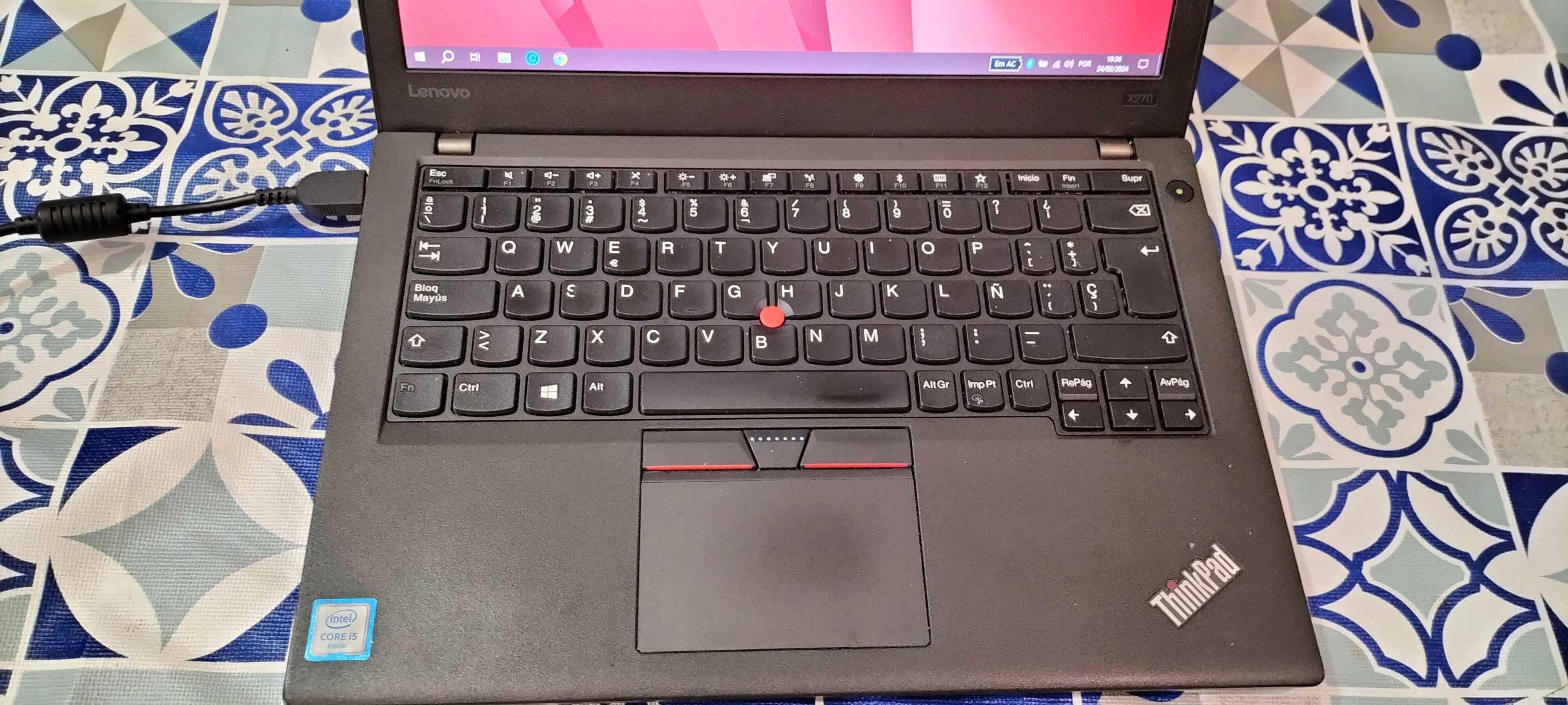 Portátil Lenovo Thinkpad X270 12,5' I5-7200U 2.40GHz