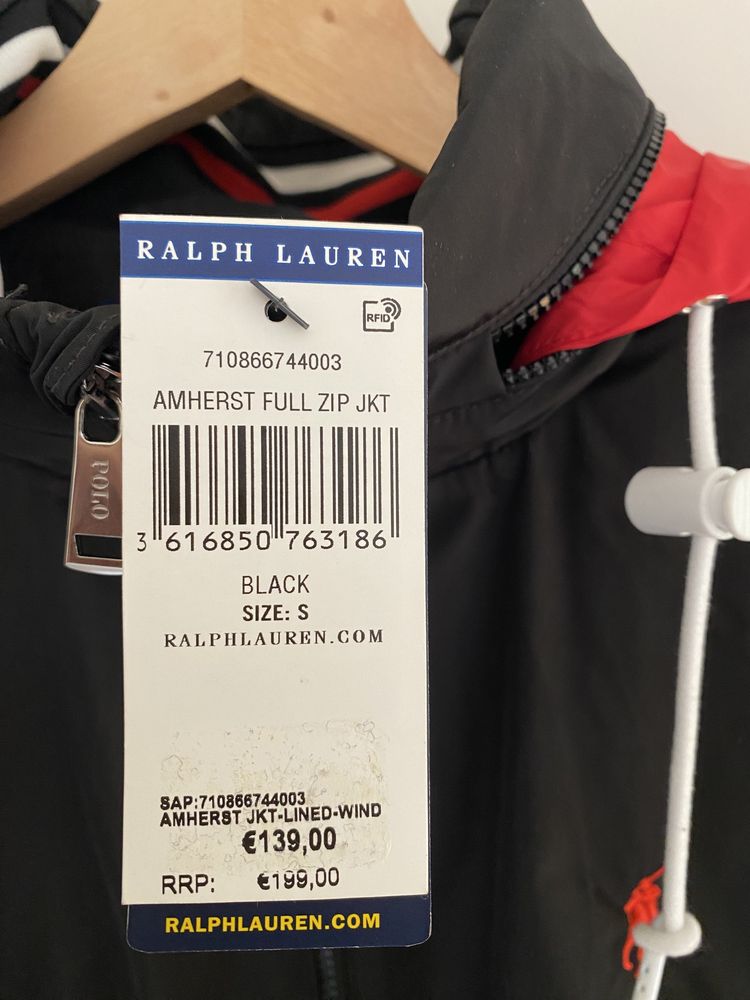 Casaco Preto Polo Ralph Lauren (S) NOVO