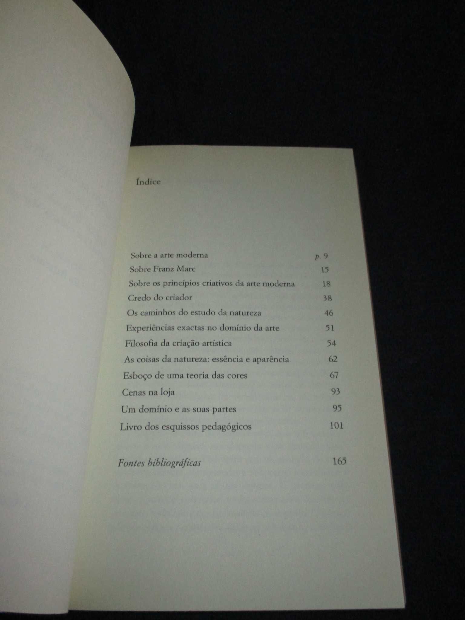 Livro Escritos sobre Arte Paul Klee
