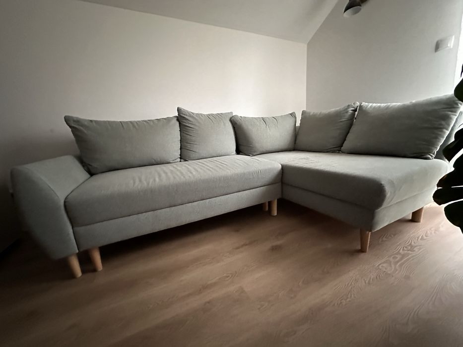 Narożnik sofa kanapa rozkladana z funkcją spania