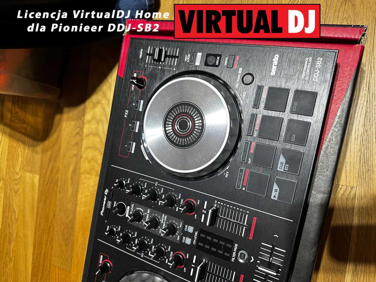 Kontroler Pioneer DJ DDJ-SB2 + Licencja VirualDJ HOME PLUS