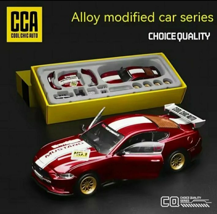 Tuning set Ford Mustang GT 2018 1:42 CCA die cast model