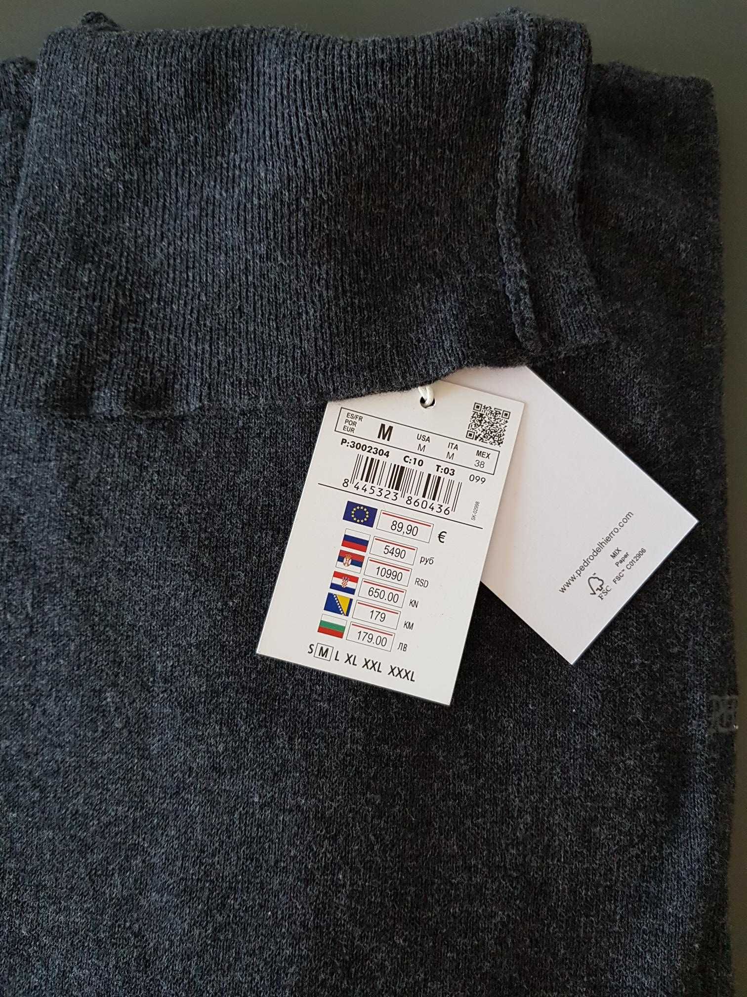 Camisola gola alta Pedro del Hierro tamanho M
