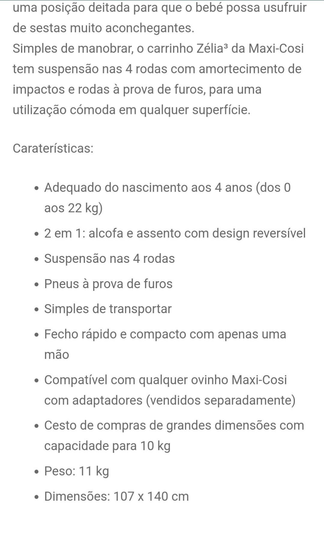 Carro 2 em 1 Maxi cosi