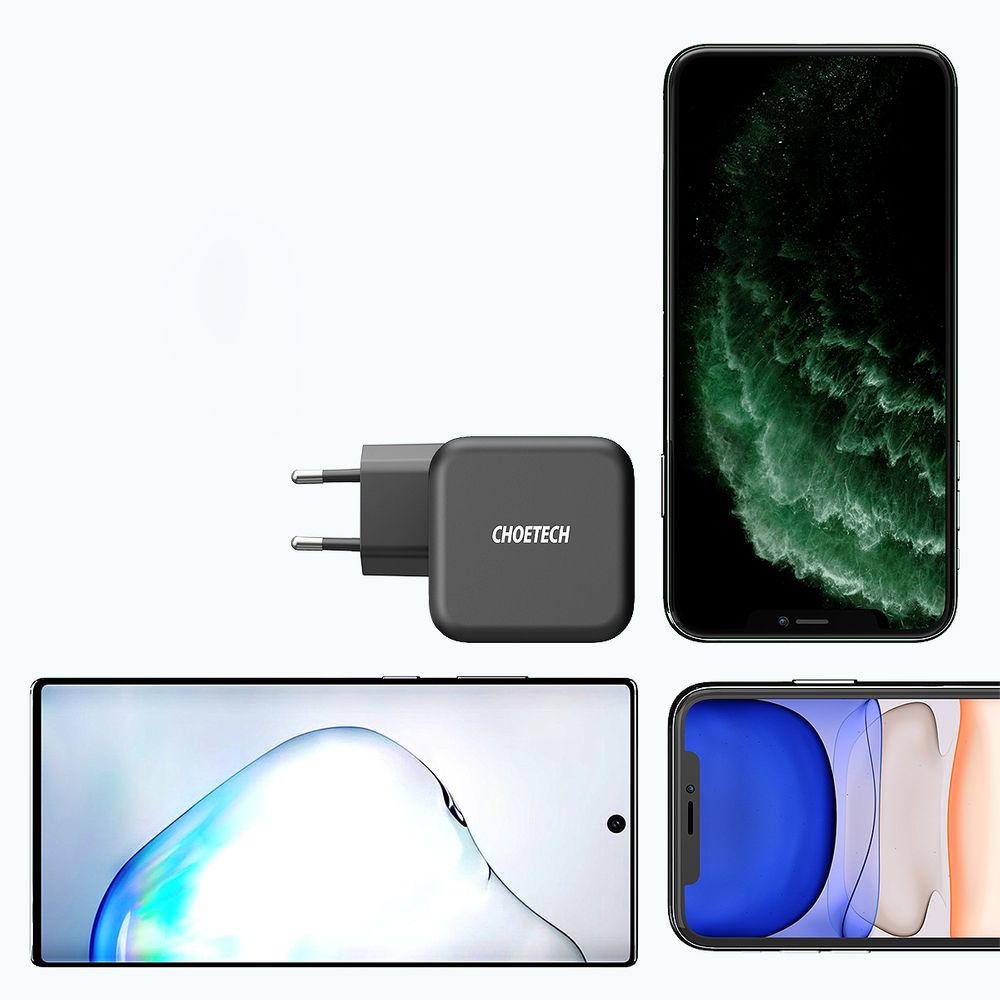 szybka ładowarka sieciowa gan usb typ c 61w 3a powerdelivery czarny