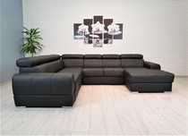 Narożnik U 255x302x167 skórzany, sofa ze skóry SKÓRA naturalna