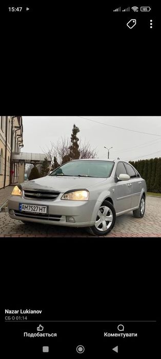 Продам chevrolet lacetti 2007 року чистий бензин
