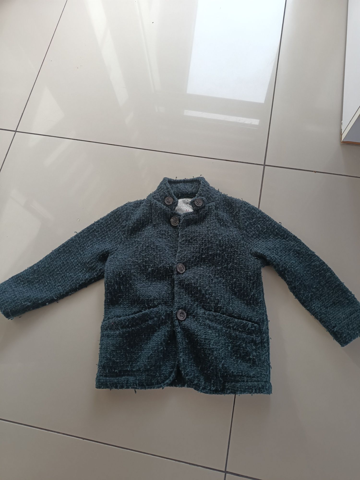 Sweter chłopięcy marynarka zapinana Zara 104 cm