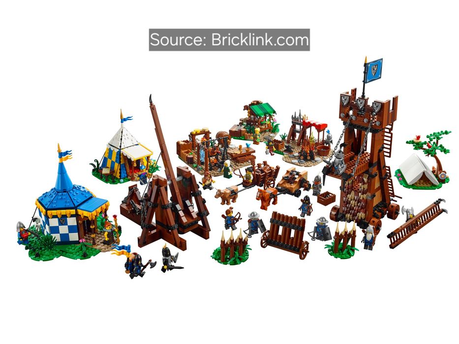 ENVIO GRATIS-LEGO 910045 Siege Encampment (Bricklink Series 4)