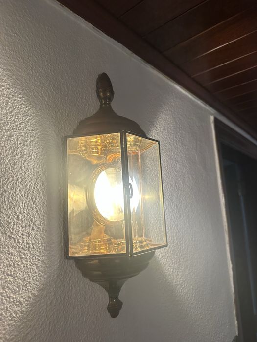 Candeeiro tipo aplique de parede antigo