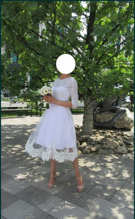 Вечернее ,свадебное платье. Размер S.