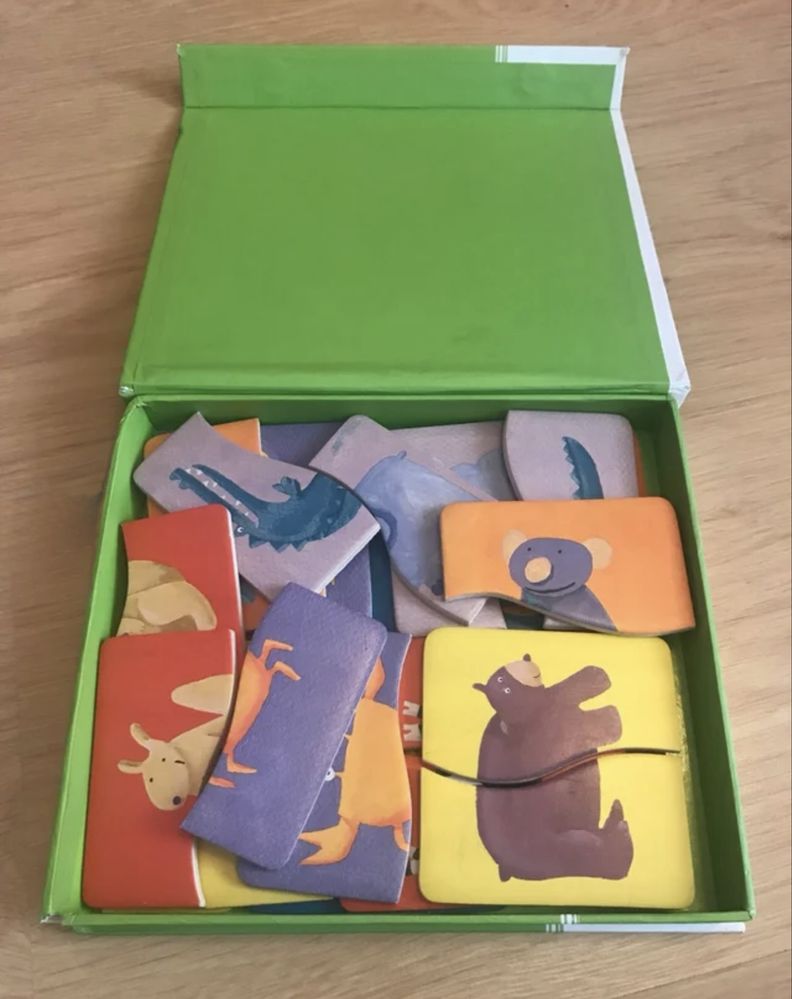 Настольная игра djeco пазлы половинки животные