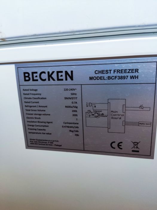 Arca horizontal Becken 200L