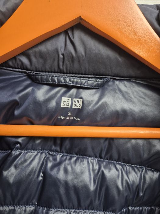 Микропуховик UNIQLO blue-gray р. .XL