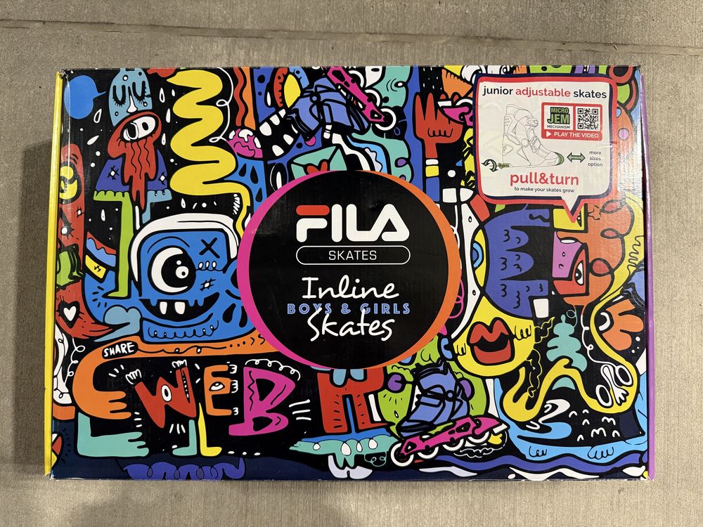Rolki Fila Wizy unisex rozm. 35-38 junior line (nowe)