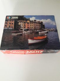 Puzzle 2500 kompletne Portofino Włochy zatoka port