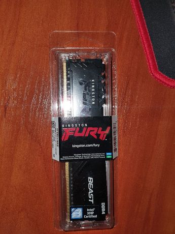 Оперативная память Kingston Fury DDR4-3600 8192MB PC4-28800 Beast Blac