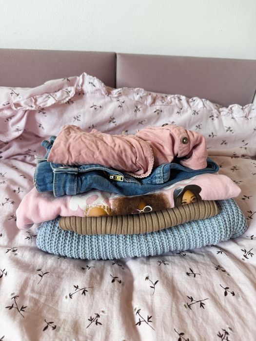 Zestaw ubrań ubranek H&M na 98/104 sweter sweterek spodnie koszula