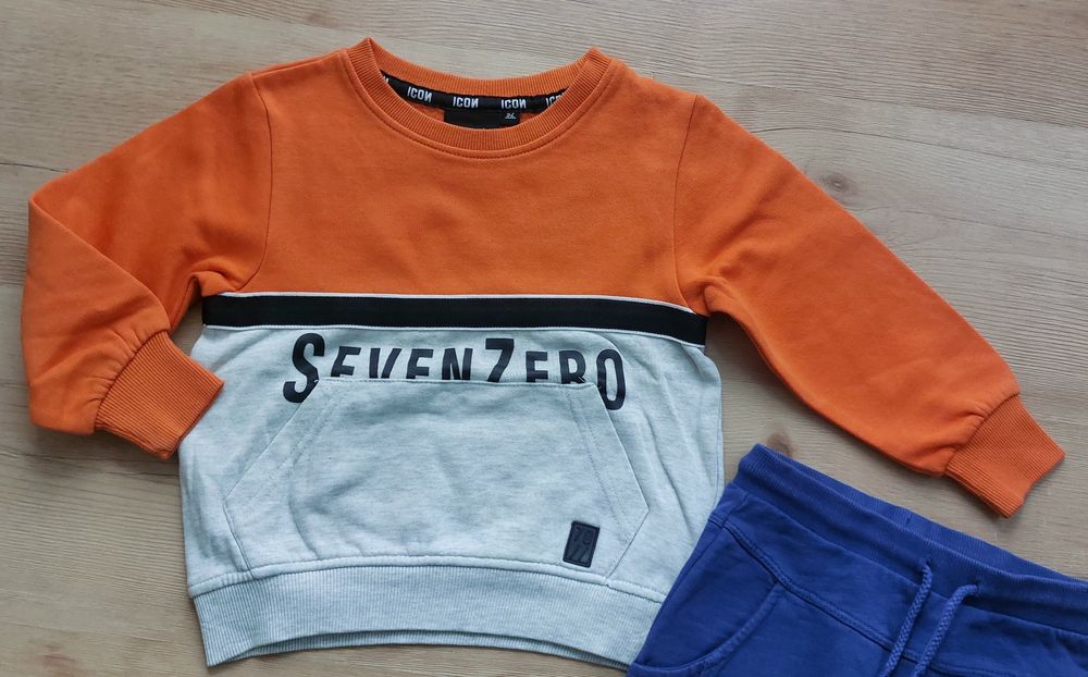 Zestaw spodnie bluza 92 dresowy zestaw