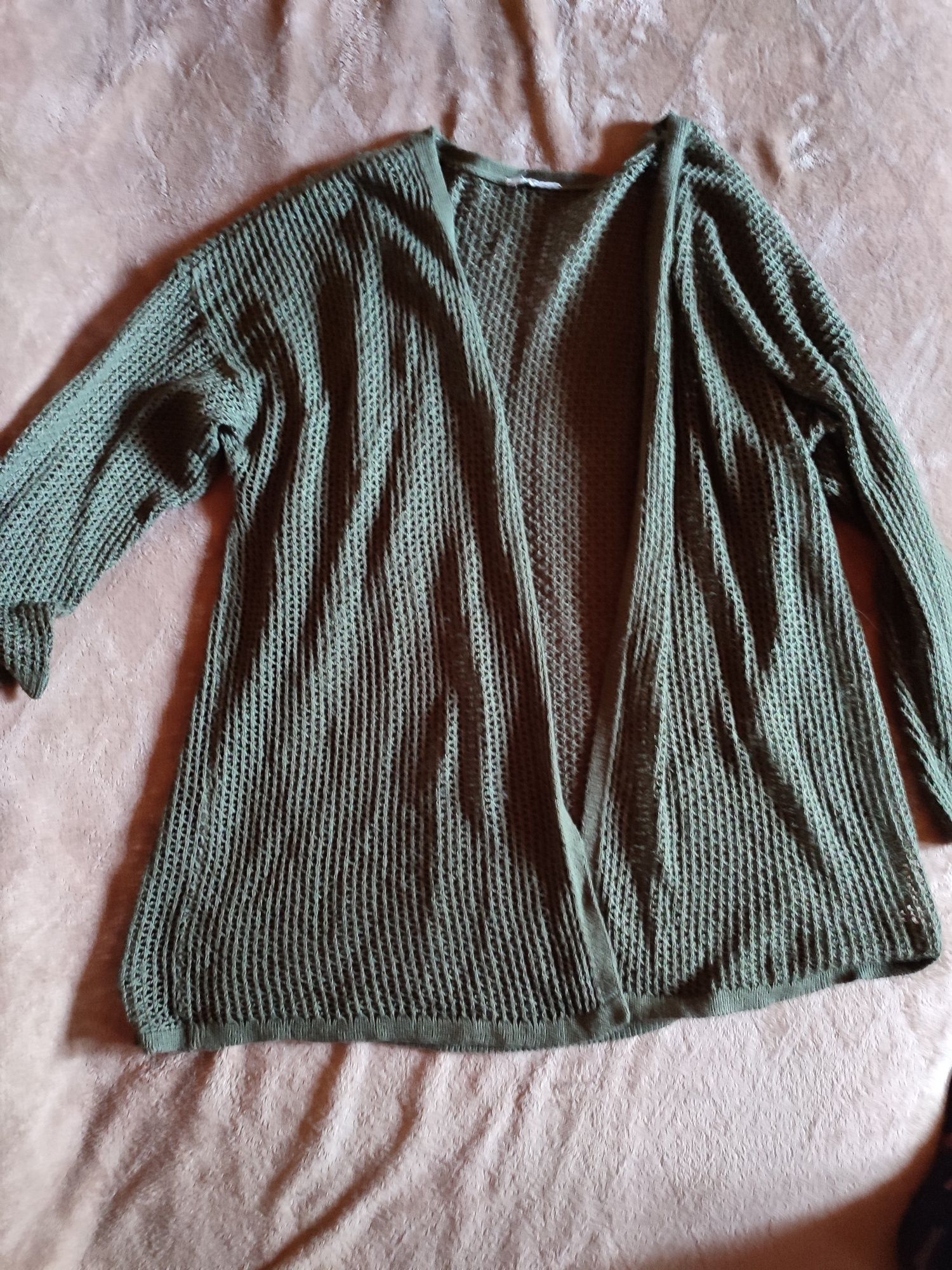 Kardigan narzutka zielona roz.M/L