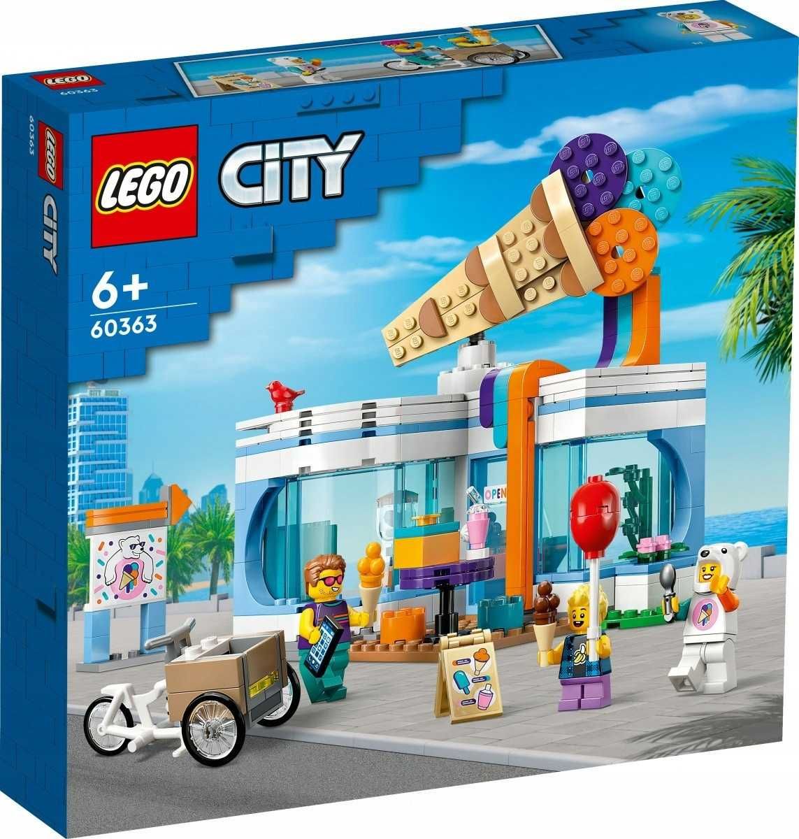 LEGO CITY 60363 Lodziarnia 6+ Figurki Klocki Zestaw *NOWE*