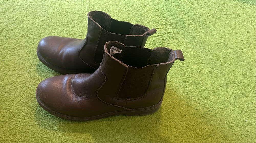 Skórzane sztyblet buty jeździeckie r. 39