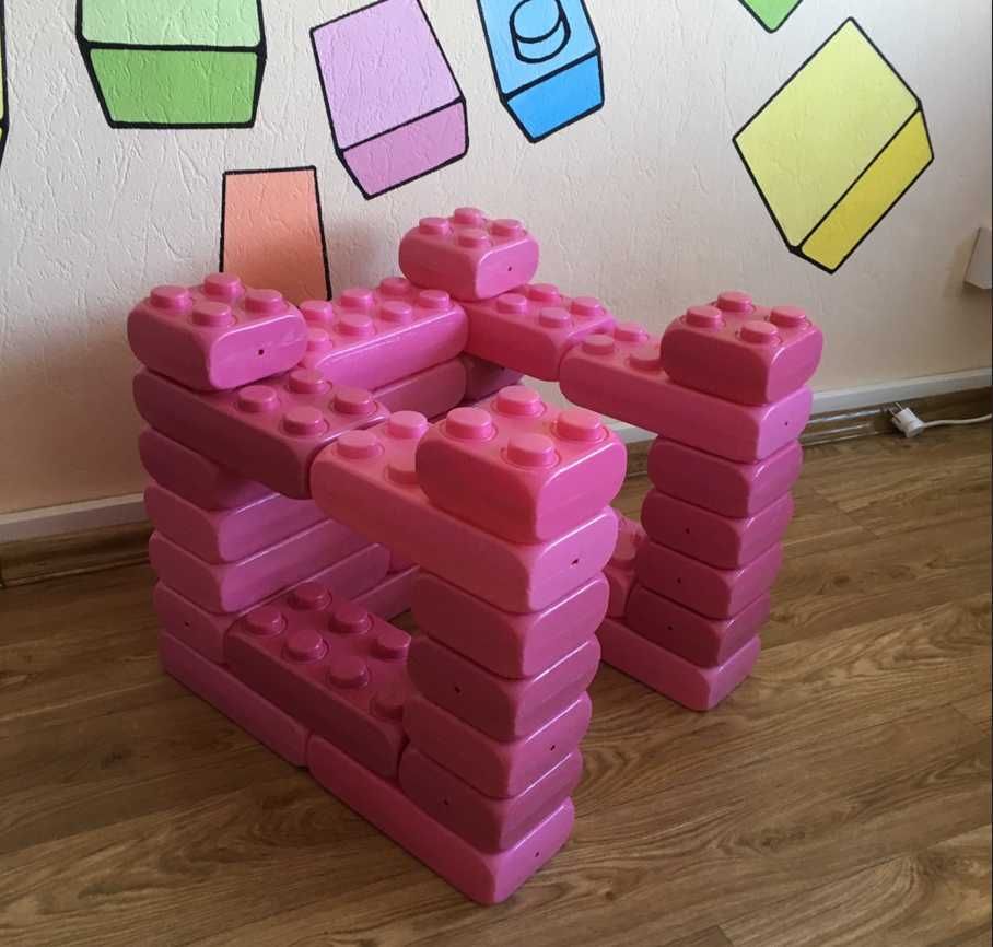 Великий дитячий блоковий конструктор кубики MegaCube 40шт Україна