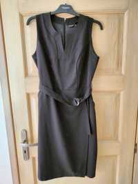 Sukienka czarna z paskiem Bonprix Bodyflirt Xl