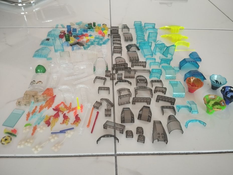 LEGO peças original cor transparente
