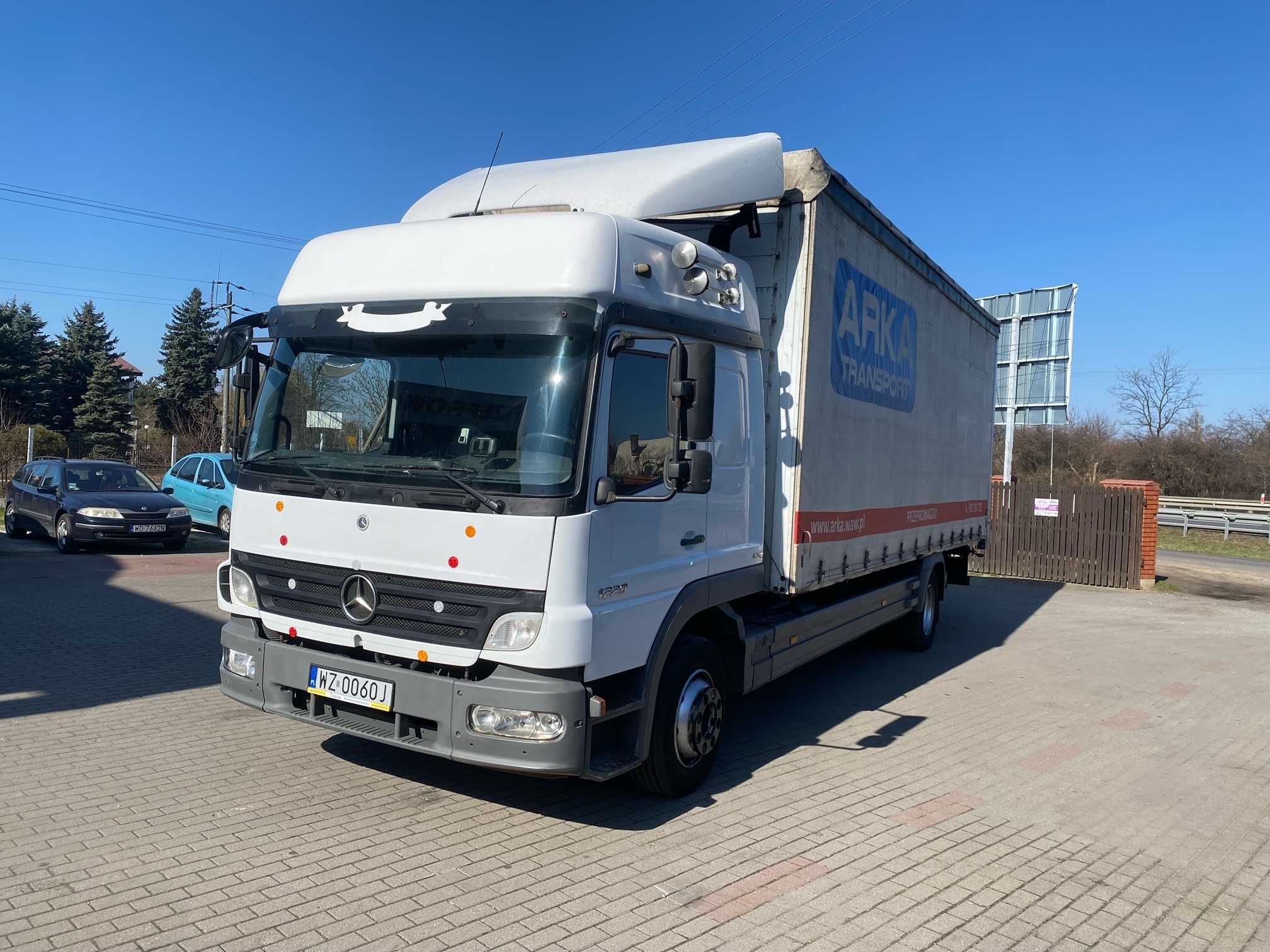 Mercedes Atego 12.29, sypialka, 18palet firanka