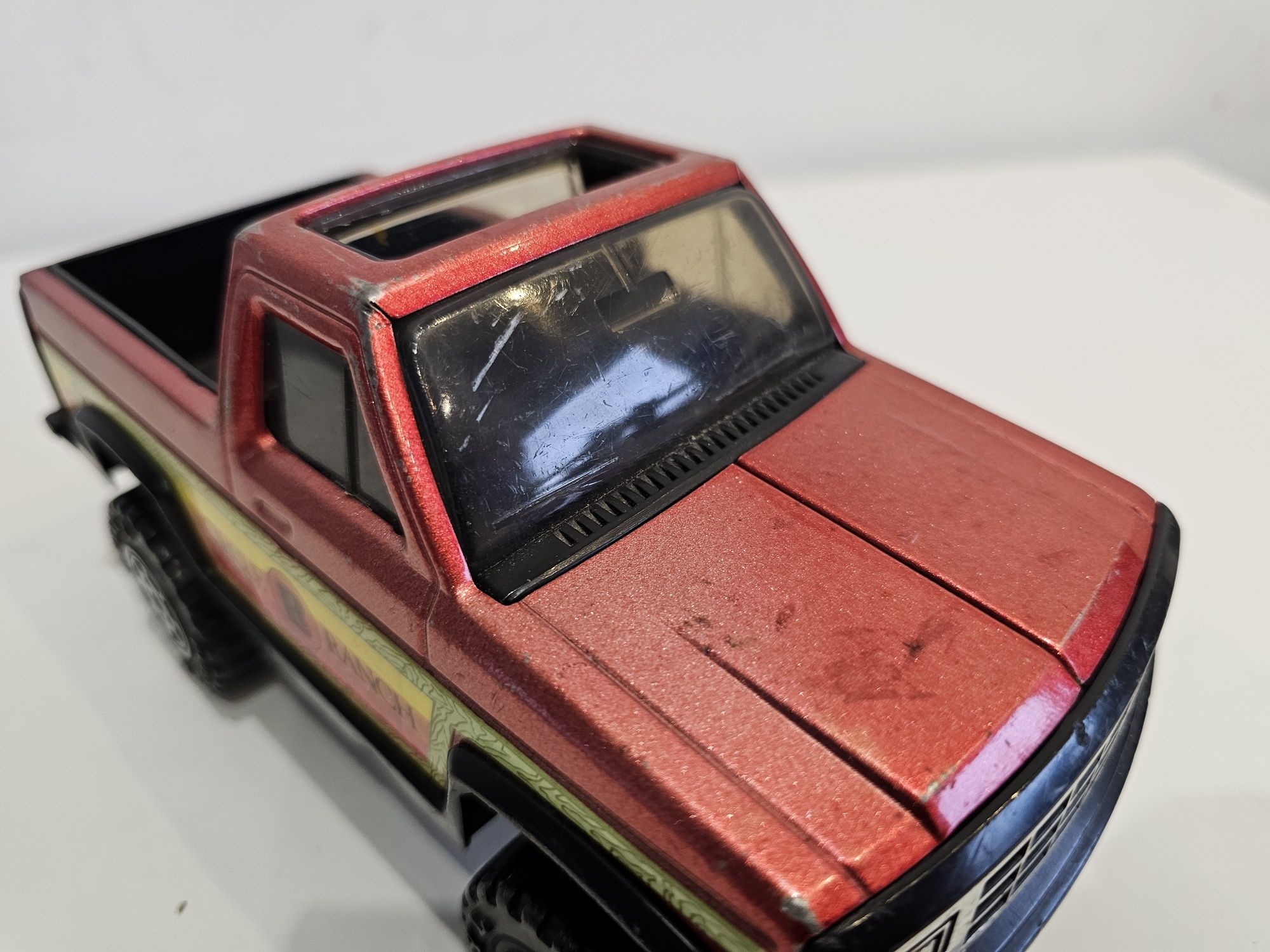 Pickup Truck vintage 1980s Buddy L 4x4 Red